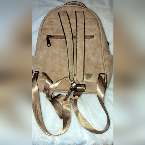 IMITATION SUEDE BACKPACK PURSE - Picture 2 of 14